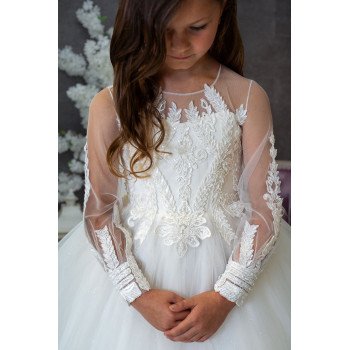 Handmade Ivory First Holy Communion Dress Style MERIDIAH MCH