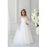 Handmade White First Holy Communion Dress Style EDITH MCH