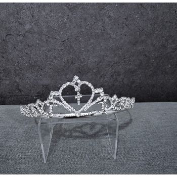 SILVER FIRST HOLY COMMUNION TIARA STYLE CH161