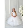 HANDMADE WHITE FIRST HOLY COMMUNION DRESS T-173