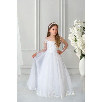 Handmade White First Holy Communion Dress Style LIZZIE MCH