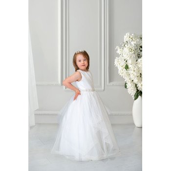SWEETIE PIE WHITE FIRST HOLY COMMUNION DRESS STYLE 4050