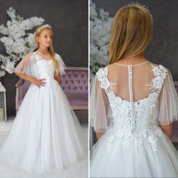 Handmade White First Holy Communion Dress Style KATIE MCH
