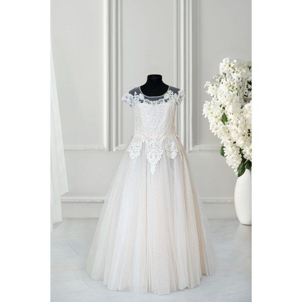 Handmade Ivory First Holy Communion Dress Style HEDWIG MCH Handmade Ivory First Holy Communion Dress Style HEDWIG MCH