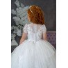 HANDMADE WHITE FIRST HOLY COMMUNION DRESS T-169