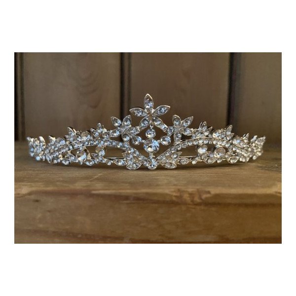 SILVER FIRST HOLY COMMUNION TIARA STYLE 5948 SILVER FIRST HOLY COMMUNION TIARA STYLE 5948