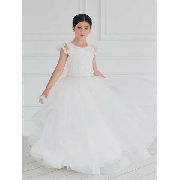 HANDMADE IVORY FIRST HOLY COMMUNION DRESS BY TETER WARM STYLE GS02 HANDMADE IVORY FIRST HOLY COMMUNION DRESS BY TETER WARM STYLE GS02