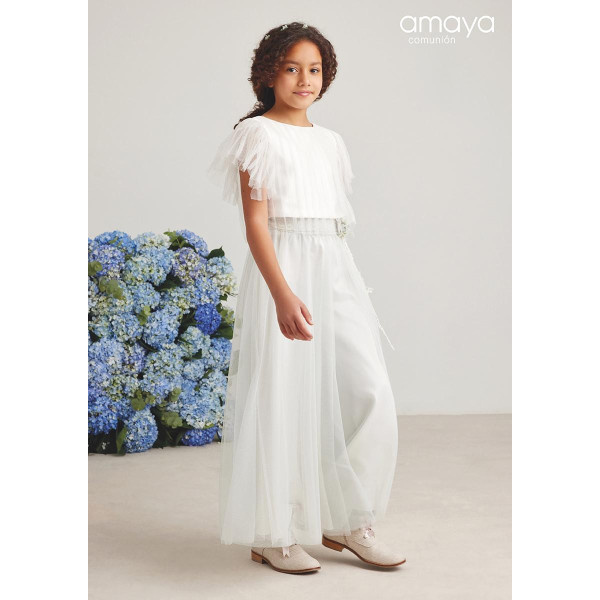 Amaya Ivory First Holy Communion Set with Trousers Style 586044/586042 Amaya Ivory First Holy Communion Set with Trousers Style 586044/586042