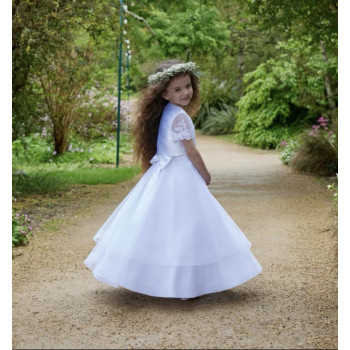 White First Holy Communion Dress Style IS24662