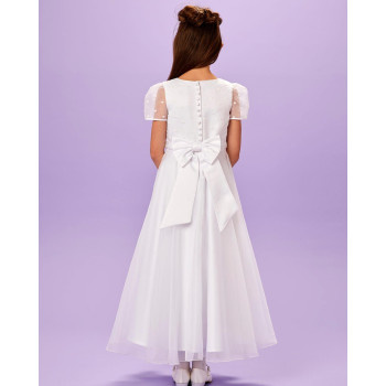 Ivory First Holy Communion Dress Style LAURA DOT