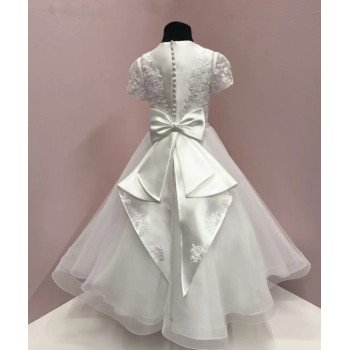 White First Holy Communion Dress Style IS24658