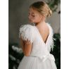 TETER WARM IVORY HANDMADE FIRST HOLY COMMUNION DRESS STYLE GS71