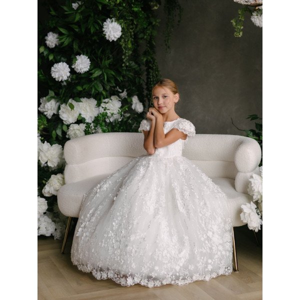HANDMADE IVORY FIRST HOLY COMMUNION DRESS BY TETER WARM STYLE GS120 HANDMADE IVORY FIRST HOLY COMMUNION DRESS BY TETER WARM STYLE GS120