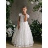 HANDMADE IVORY FIRST HOLY COMMUNION DRESS BY TETER WARM STYLE GS120