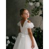 HANDMADE IVORY FIRST HOLY COMMUNION DRESS BY TETER WARM STYLE GS37