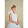 HANDMADE IVORY FIRST HOLY COMMUNION DRESS BY TETER WARM STYLE ES102