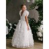 HANDMADE IVORY FIRST HOLY COMMUNION DRESS BY TETER WARM STYLE GS21
