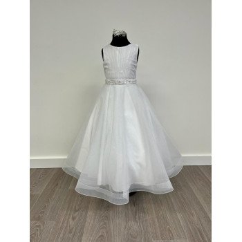 White First Holy Communion Dress Style Ko24142