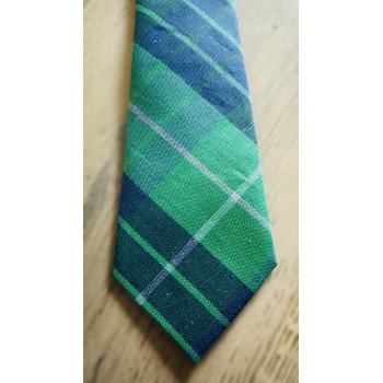 ONE VARONES CHECK GREEN & NAVY FIRST HOLY COMMUNION/SPECIAL OCCASION BOYS TIE STYLE 10-08026J 209