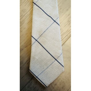 ONE VARONES CHECK BEIGE/NAVY FIRST HOLY COMMUNION/SPECIAL OCCASION BOYS TIE STYLE 10-08026J 210