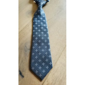 ONE VARONES BOYS BLUE FIRST HOLY COMMUNION/SPECIAL OCCASION BOYS TIE WITH FLOWER MOTIF STYLE 10-08026 204