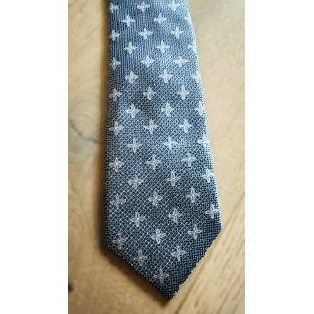 ONE VARONES BOYS BLUE FIRST HOLY COMMUNION/SPECIAL OCCASION BOYS TIE WITH FLOWER MOTIF STYLE 10-08026 204