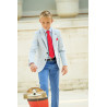 One Varones Boys Blue Stripe First Holy Communion Blazer Style 10-04086 02