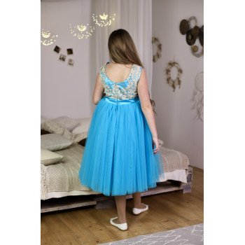 Aqua Confirmation Dress Style EF 26