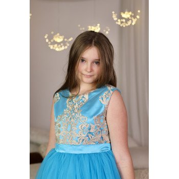 Aqua Confirmation Dress Style EF 26