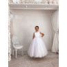White First Holy Communion Dress Style COM018