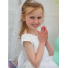 White First Holy Communion Dress Style COM032