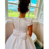 White First Holy Communion Dress Style COM036