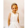 White First Holy Communion Dress Style COM037