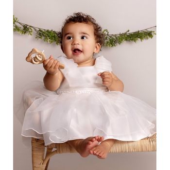 White Baby Girls Christening Dress Style CC1046