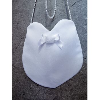 PERFECT SIMPLE COMMUNION BAG WITH PEARLS STRAP STYLE HB020