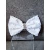 WHITE FIRST HOLY COMMUNION BOW STYLE PL12