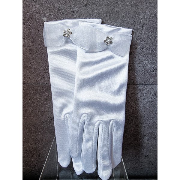 FIRST HOLY COMMUNION SATIN GLOVES STYLE CG756 FIRST HOLY COMMUNION SATIN GLOVES STYLE CG756