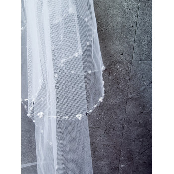 White First Holy Communion Veil Style CV185