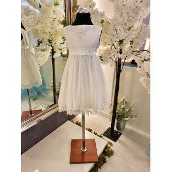 Handmade Ivory Flower Girl Dress Style ADA