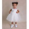 Ivory Christening Baby Girl Dress Style VERONICA