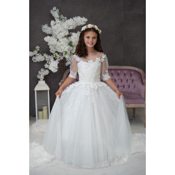 Handmade Ivory First Holy Communion Dress Style TRACY MCH