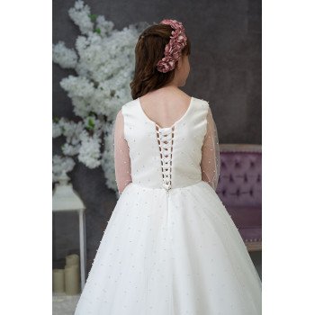 Handmade Ivory First Holy Communion Dress Style GEORGETTE MCH