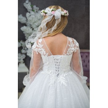 Handmade White First Holy Communion Dress Style HUBERTA MCH