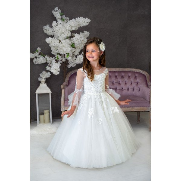 Handmade Ivory First Holy Communion Dress Style MOLLY MCH Handmade Ivory First Holy Communion Dress Style MOLLY MCH