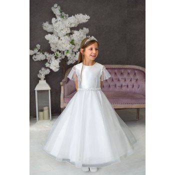 White First Holy Communion Dress Style IS23479