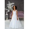 WHITE HANDMADE FIRST HOLY COMMUNION DRESS STYLE SUE MCH