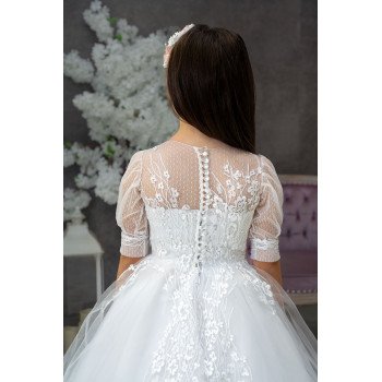 Handmade White First Holy Communion Dress Style TASHA MCH