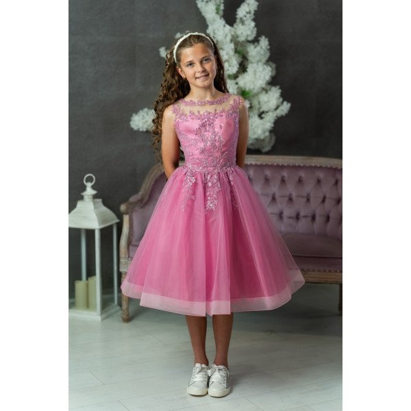 Riv Pink Confirmation Dress Style Ko25306 Riv Pink Confirmation Dress Style Ko25306
