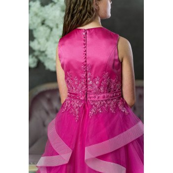 Magenta Confirmation Dress Style Ko25326