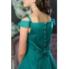 Teal Confirmation Dress Style Ko25308